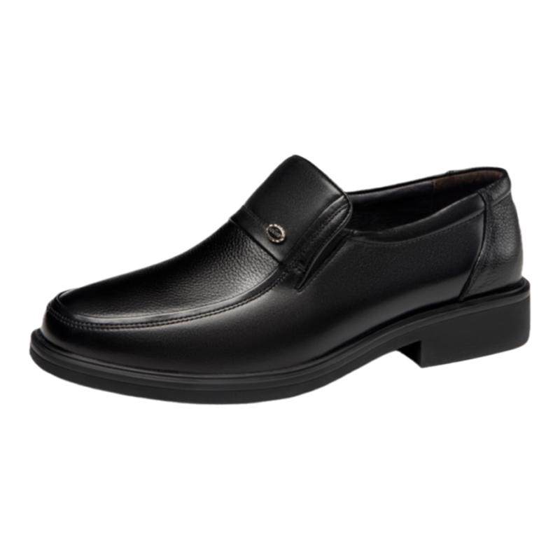 Aokang flagship store genuine leather slip-on business casual leather shoes