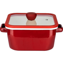 Morden Housewives Enamel Enamel Pan Cooking Pan Cooking Pan Domestic Double Ear Soup Pan Non-stick Pan Gas Burning Water Pan Cooking Pan Cooking Pan