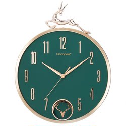 Kangbas Living Room Wall Clock Silent Clock Stylish Creative Quartz Clock Simple Wall-Mounted Nordic Modern Electronic Clock