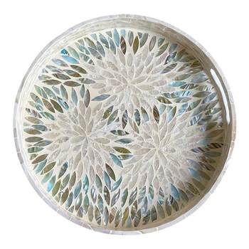 Shell round dessert cup storage tea tray square tray