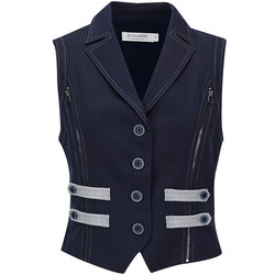 D-HARRY/Dihari Summer Women's Retro Handsome and Comfortable Color Contrast Vest Stitching Vest DH212Q92606D