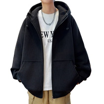 Austrian velvet cotton coat for men in autumn and winter new thickened warm cotton jacket for boys and teenagers trendy brand hooded cotton coat
