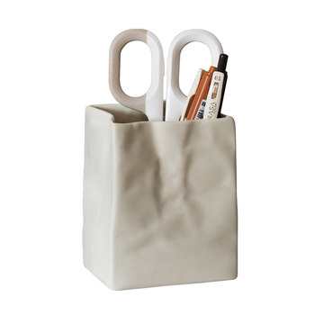 Ceramic makeup brush storage tube stationery storage tube