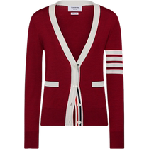 New products for autumn] THOM BROWNE Womens 2024 Wool Classic Four Stripes Loose Cardigan