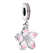 Pandora Pandora cherry blossom pendant diy creative 925 silver spring niche romantic girls simple