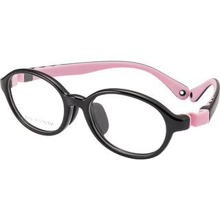 儿童硅胶眼镜框无螺丝配度数远视弱视散光近视男女超轻圆框眼镜架