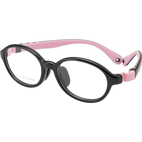 Monturas de gafas de silicona ultraligeras para niños con montura redonda para gafas graduadas