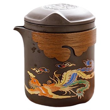 Discoloration of boiling water travel tea set outdoor portable quick cup