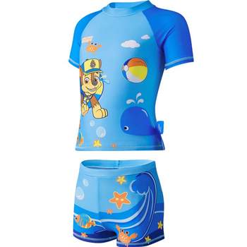 Paw Paw Team ຊຸດລອຍນ້ຳເດັກຊາຍ 2024 Summer Baby Boy Professional Quick-Drying Swimsuit Boys Beach Swimsuit