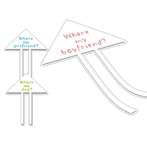 A kite is a flying fish. Funny and interesting. Where is my boyfriend? Dating tool for girls. Personalized display.