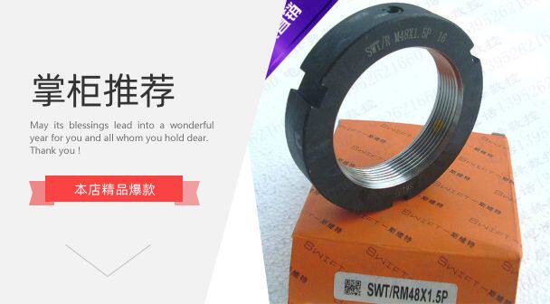 SWT RM17x1 5 radial lock nut anti-loose stop back high precision screw bearing and cap thinking Ford