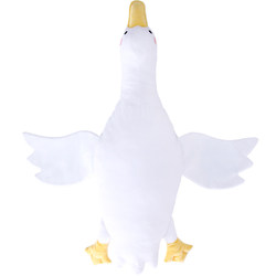 ໃຫຍ່ສີຂາວ goose plush doll toy ເດັກນ້ອຍສະດວກສະບາຍ doll duck ຫມົດເດັກນ້ອຍນອນ pillow
