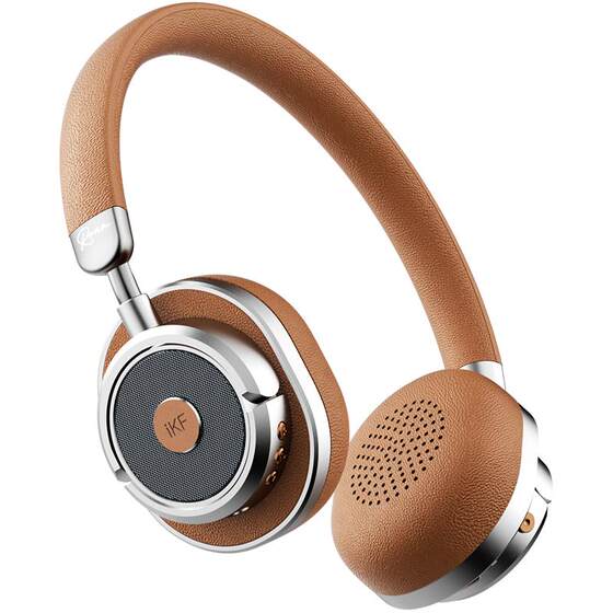 IKF Rona retro active noise reduction small headset wireless Bluetooth wear Maillard style 2026 new style