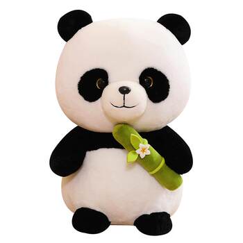 Environmentally friendly panda doll rag doll