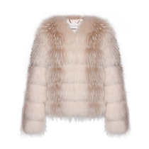 (self-employed) Ozlana female famous hime fox fur flip-collar cloud leather grass fur integrated winter warm coat