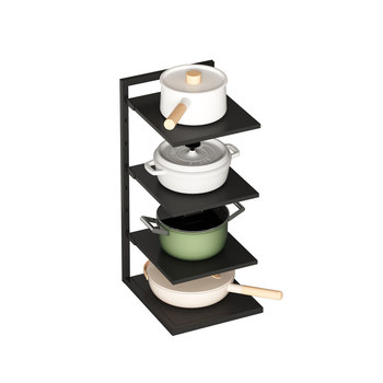 Kitchen rack household floor-standing multi-layer pot storage rack multi-functional under sink cabinet pot rack
