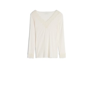Intimissimi意舒漫女士秋冬含羊绒保暖内衣V领长袖打底衫CLD28P