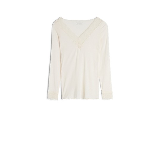 Women's fashionable and elegant lace comfortable long-sleeved shirt