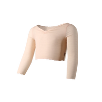 Little Jasmines new childrens dance mesh top long-sleeved ballet practice jacket outer gymnastics suit for girls