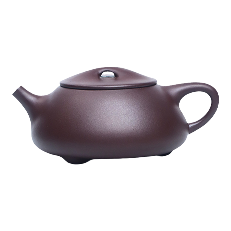 中国古美術・原鉱赤泥子冶石瓢紫砂壺・底款：景 