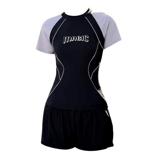 Women's split swimsuit double-layer anti-embarrassing swimming trunks make you look thin