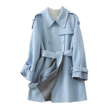 Woolen coat mid-length korean style autumn and winter cashmere coat