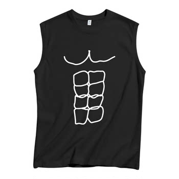Two yuan 88vip goods abs men's sleeveless men's t-shirt pure cotton training sports fitness vest men's bottoming