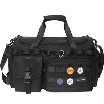 Dry and wet and dry sports gym bag excursion bag