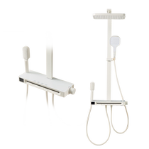 Huida bathroom home shower set fine copper faucet rain screen nozzle thermostatic bather