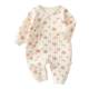 Newborn baby autumn and winter quilted jumpsuit