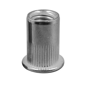 Zinc blind rivet nut pull cap flat head cylindrical rivet nut knurled rivet stainless steel 304 nut