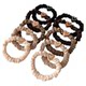New milk coffee color heart small intestine ring hair tie