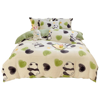 Milk velvet quilt cover winter plush plush coral quilt cover