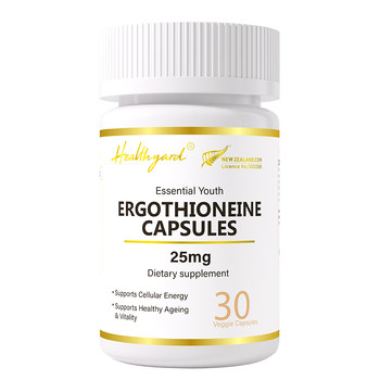 Healthyard ergothioneine capsules ນໍາເຂົ້າຈາກການຫຸ້ມຫໍ່ຕົ້ນສະບັບ
