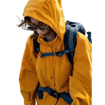 Rose Yellow Jacket Womens 2024 New Autumn Western Sichuan Travel Wear Outdoor Mountaineering Wear Casual Workwear Jacket