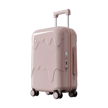 Roaming ice cream suitcase pink trolley case lightweight boarding small suitcase girls travel box 20 ນິ້ວ 24