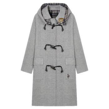 【初代千金牛角扣】TeenieWeenie小熊奥莱25秋绵羊毛双面毛呢外套