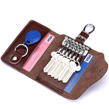 Genuine cowhide double buckle key bag | over 3,000 additional purchases