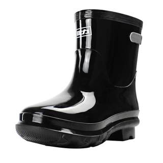 上海回力加绒雨鞋男士加厚水靴冬季防水鞋套厨房胶鞋雨靴防滑水鞋