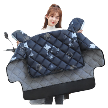 Electric vehicle windshield is thickened by velvet in winter