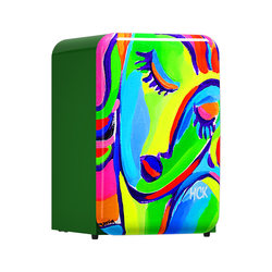 Hck Hede retro refrigerator girl portrait art designer living room small mini net red high value