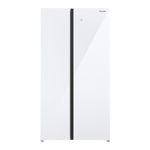 (Ultra-thin zero-embedded) Panasonic double-door 510L large-capacity ice-making tempered glass refrigerator B521XG