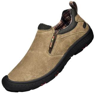 秋季男士真皮户外防滑运动休闲鞋软底透气旅游休闲爸爸鞋皮鞋男鞋