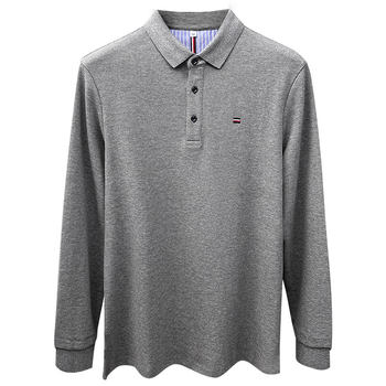 Woodpecker 2025 new lapel long sleeve t-shirt men's