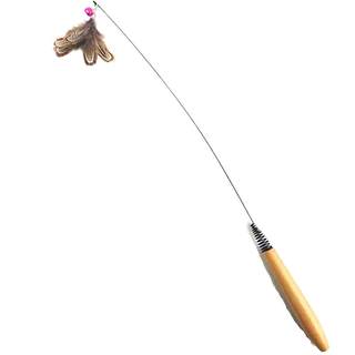 Competition grade cat funny stick with various feather replacement heads