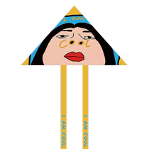 2024 new good-looking kites funny expression packs Internet celebrities the same style square personalized kites two-dimensional