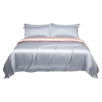 Summer light luxury naked sleeping Tencel quilt cover single piece dormitory single silk skating silk quilt cover sheet 150x200x230