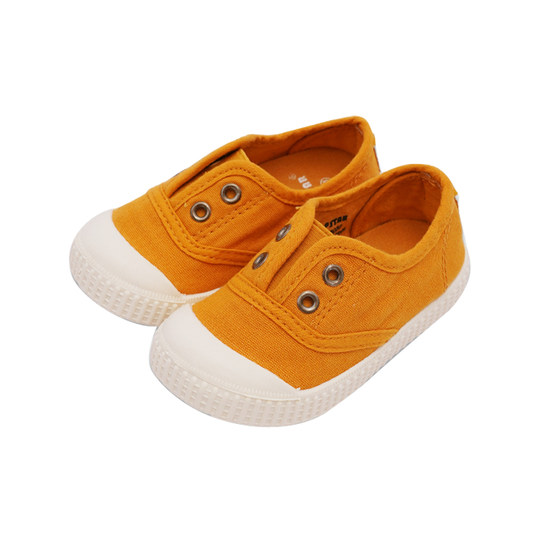 TOPSTAR children's canvas shoes, boys' white shoes, kindergarten indoor shoes, girls' autumn soft-soled baby cloth shoes