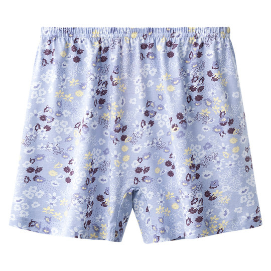 春织老人平角裤女奶奶内裤纯棉短裤中老年妈妈高腰大码老式四角裤