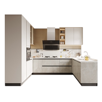 Oppein cabinet customization home kitchen kitchen cabinet integrated cabinet quartz stone countertop stove cabinet cabinet integrated customization